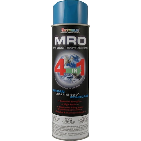 Vortex 20 oz MRO Saftey High Solids Spray Paint Blue VO3745840